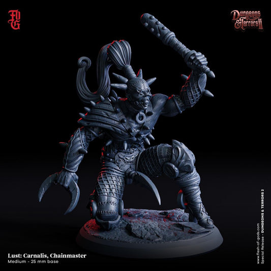 Sin - Lust: Carnalis the Chainmaster Miniature | Sinister Manipulator | 32mm Scale