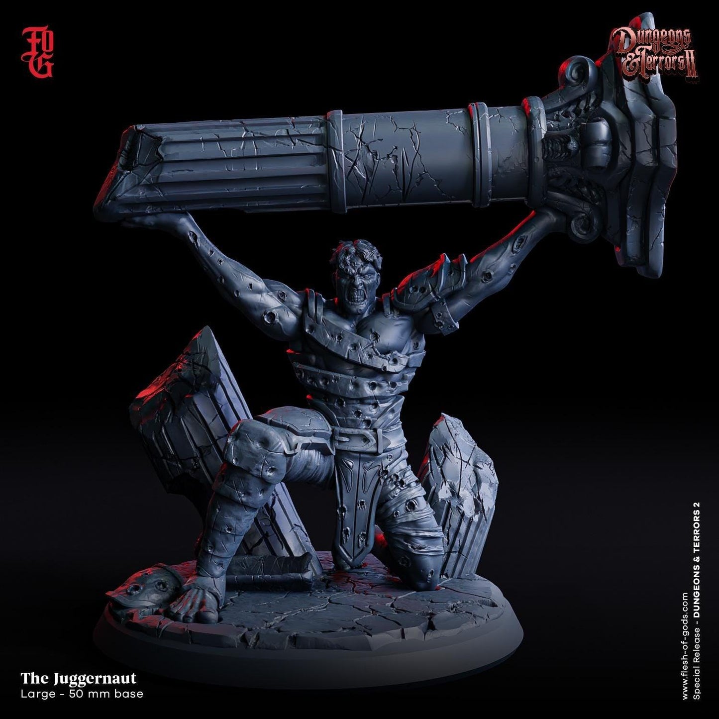 Ghost - The Juggernaut Miniature | Towering Specter of Destruction | 50mm Base