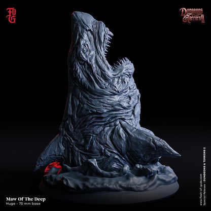 Maw of the Deep Miniature | Sea Terror Monster | 75mm Base