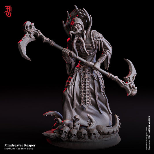 Mindreaver Reaper Miniature | Cthulhu Mythos Monster Flayer | 32mm Scale