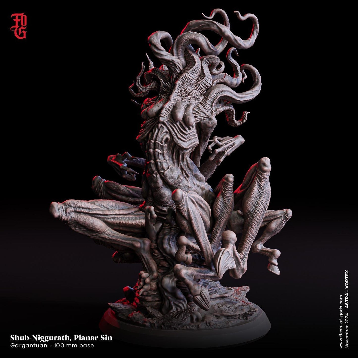 Shub-Niggurath Planar Sin Monster Miniature | Gargantuan Cthulhu Mythos Aberration | 100mm Base