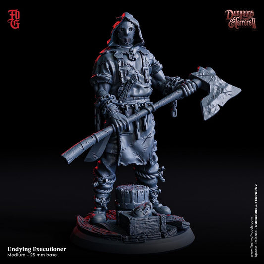 Undying Executioner Miniature | Relentless Avenger of the Lake | 32mm Scale - Plague Miniatures