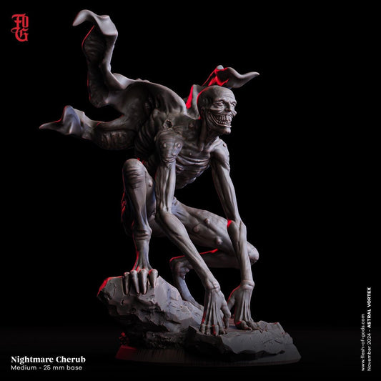 Nightmare Cherub Miniature | Horror Demon Monster Figurine | 32mm Scale