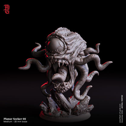 Cyclopean Planar Seeker Miniature | Eldritch Monster from the Void | 32mm Scale