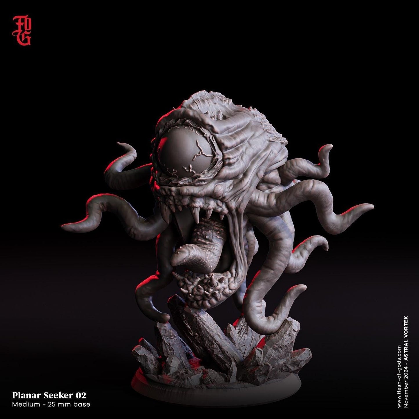 Planar Seeker | Cthulhu Mythos Cyclopean Monster Miniature | 32mm Scale