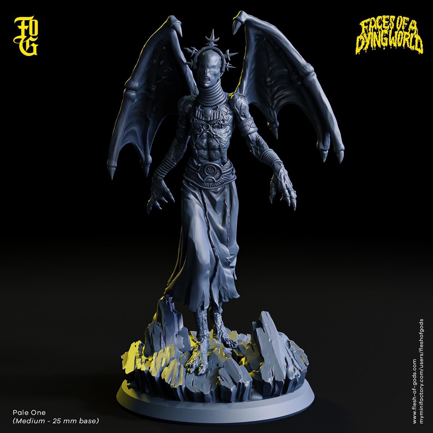 MÖRK BORG Pale One Monster Miniature Vampire Demon Outcast Follower for Mork Borg | 32mm Scale 25mm Base | Dungeons and Dragons DnD 5e - Plague Miniatures