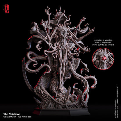 Void God Miniature | Gargantuan Aberration Cosmic Divinity Monster Figurine | 125mm Base