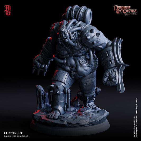 Con5truct Monster Miniature | Large Sci-Fi Construct Aberration Figurine | 50mm Base - Plague Miniatures