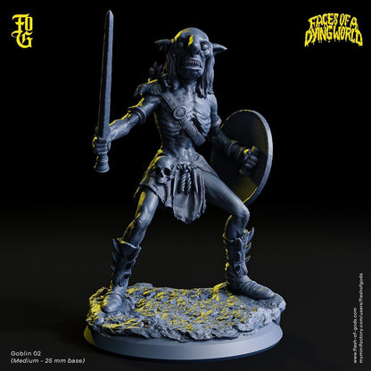 Wolf Rider Goblin Miniature Mounted Monster Miniature for Mork Borg | 32mm Scale 50mm Base | Dungeons and Dragons DnD 5e Miniature MÖRK BORG - Plague Miniatures