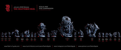 Maelor, Rift Count Resin Bust Statue | Tiefling Chronurgy Wizard Display Figure