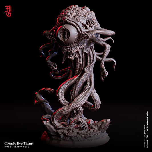 Cosmic Eye Tyrant Miniature | Large Aberration Eye Tyrant Monstrosity Figurine | 75mm Base