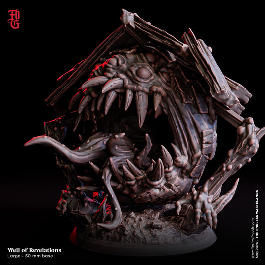 Mimic Well of Revelations Miniature Monster Sands Scifi Sci-fi Figurine | 32mm Scale 50mm Base | DnD Miniature Dungeons and Dragons DnD 5e