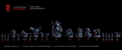 Demonic Gorgonborn Miniature | Goblin Demon Aberration Figurine | 32mm Scale