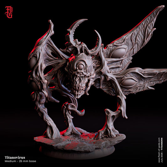 Titanovirus Miniature | Disease Aberration Monstrosity Figurine | 32mm Scale