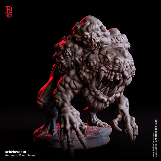 Behebeast Miniature | Medium Fiend Demon Aberration Sci-Fi Figurine | 32mm Scale