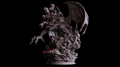 Nightmaruk Miniature | Gargantuan Undead Celestial Cthulhu Aberration Figurine | 100mm Base