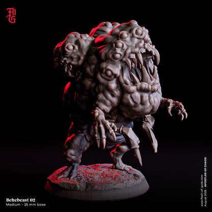 Behebeast Trio Miniatures | Medium Fiend Demon Aberration Figurine Set | 32mm Scale