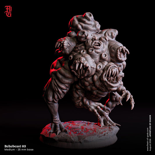 Sci-Fi Behebeast Miniature | Medium Fiend Demon Aberration Monster Figurine | 32mm Scale
