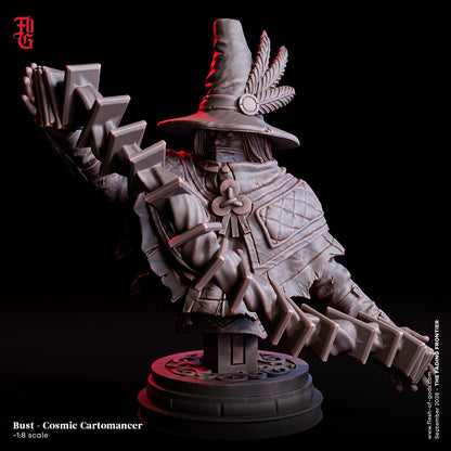 Cosmic Cartomancer Bust | Medium Fey Human Wizard Scholar NPC