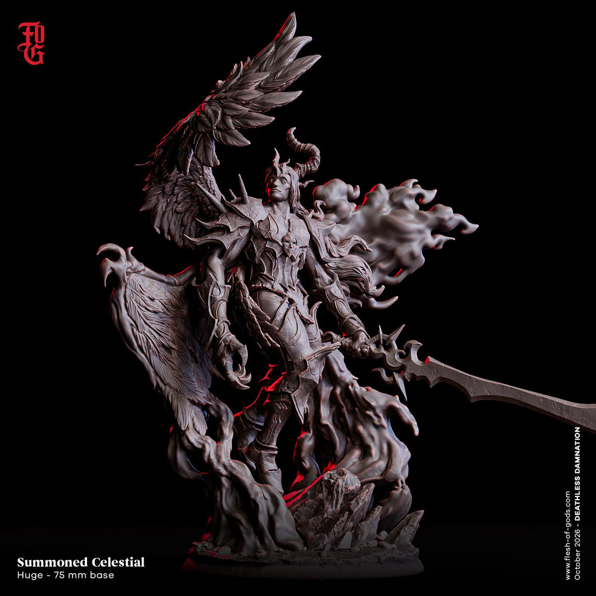 Summoned Celestial Monstrosity Huge Miniature Monster Aberration | 32mm Scale 75mm Base | Dungeons and Dragons DnD 5e Dungeon Master Gift