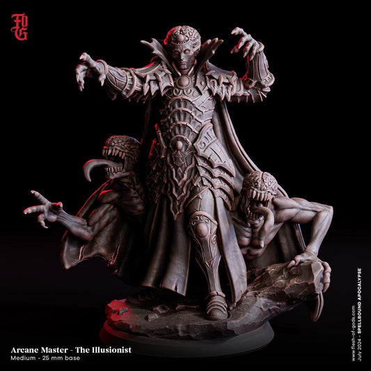 Illusionist Alien Miniature | DnD Monstrosity Spellcaster Figurine | 32mm Scale - Plague Miniatures