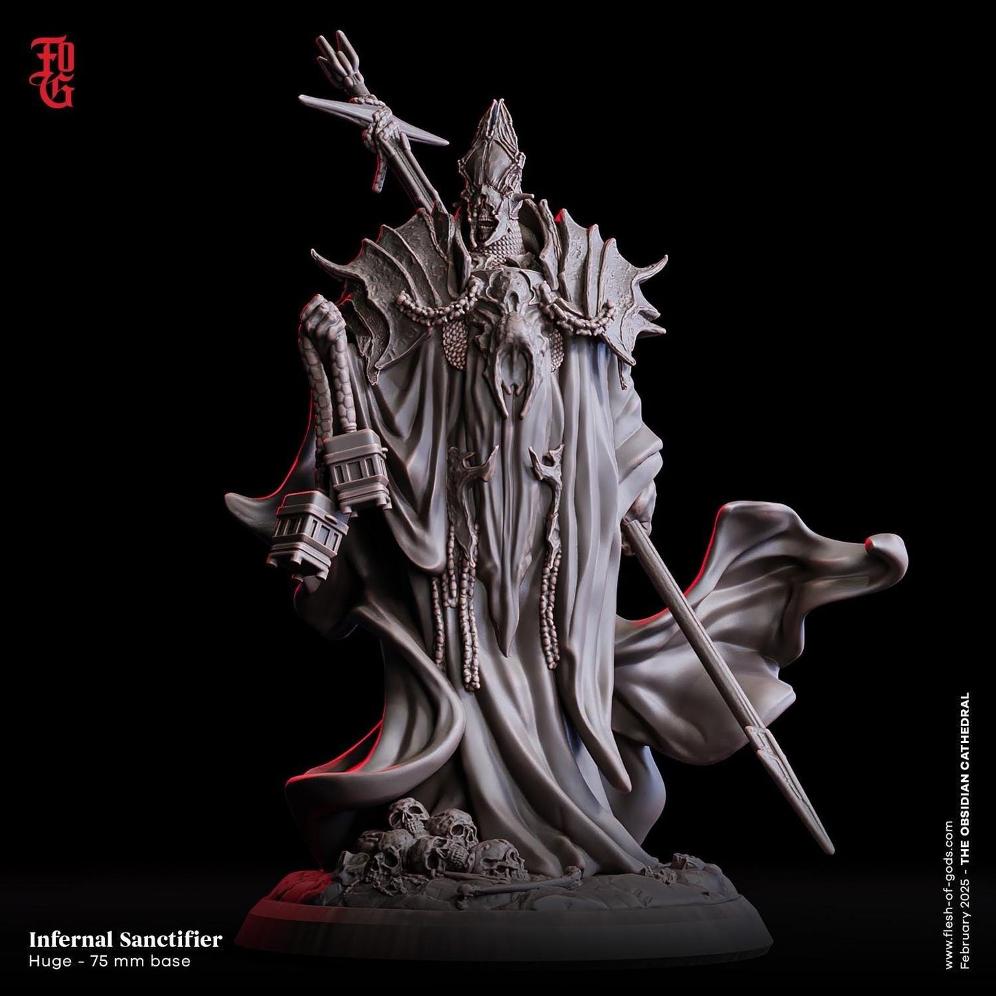 Infernal Sanctifier Huge Monstrosity | Undead Monster Figurine | 75mm Base - Plague Miniatures