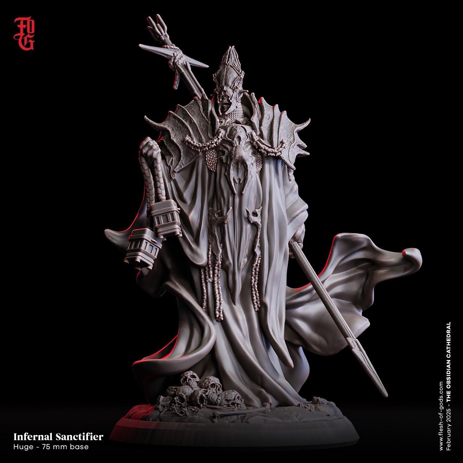 Infernal Sanctifier Huge Monstrosity | Undead Monster Figurine | 75mm Base - Plague Miniatures