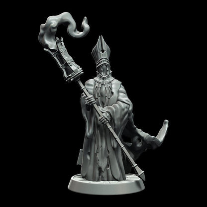 Insane Cleric Miniature DnD witch miniature - 3 Poses - 28mm scale Tabletop gaming DnD Miniature Dungeons and Dragons, ttrpg dnd 5e - Plague Miniatures shop for DnD Miniatures