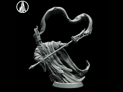 Insane Cleric Miniature witch miniature - 3 Poses - 28mm scale Tabletop gaming DnD Miniature Dungeons and Dragons,dnd 5e - Plague Miniatures shop for DnD Miniatures