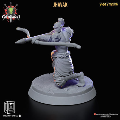 Jhavak, Orc Archer Miniature | Stealthy Marksman | 32mm Scale - Plague Miniatures