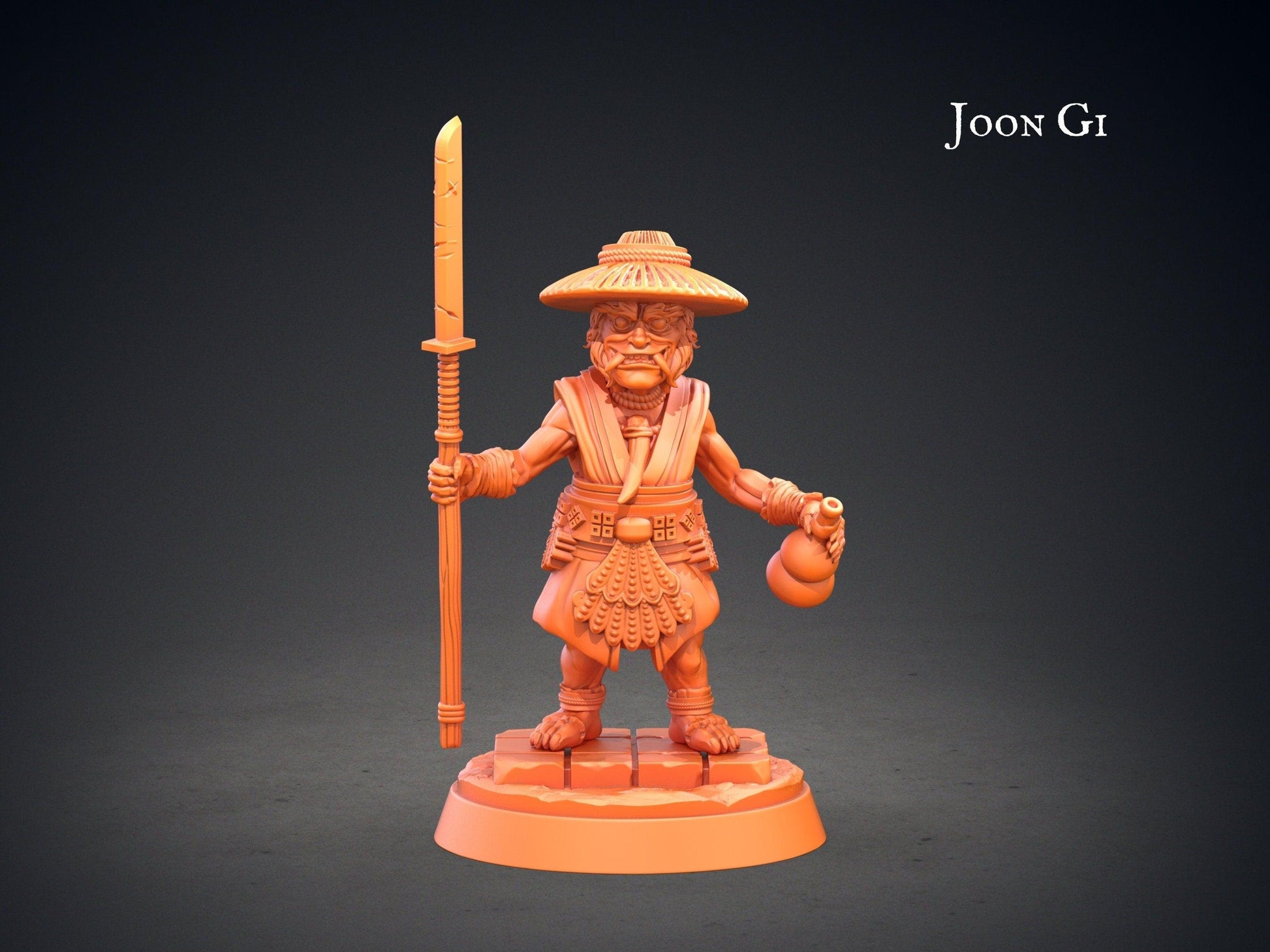 Joon Gi Dokkaebi Goblin Miniatures Set | 5 Unique Figures from Korean Folklore for Tabletop RPGs | 32mm Scale - Plague Miniatures