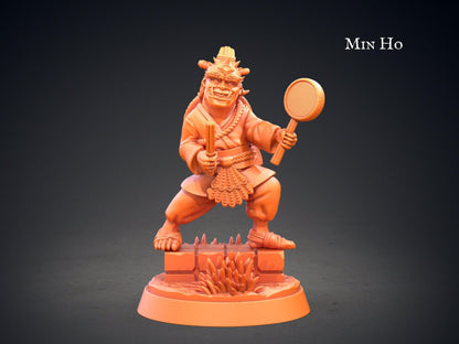 Joon Gi Dokkaebi miniature Goblin Miniature | Clay Cyanide | Korean Mythology | Tabletop Gaming | DnD Miniature | Dungeons and Dragons | dnd goblin miniatures - Plague Miniatures shop for DnD Miniatures