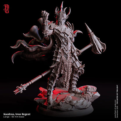 Kaedrus, Iron Reagent Miniature | Undead Demon Large Fiend Monster Figurine | 50mm Base - Plague Miniatures