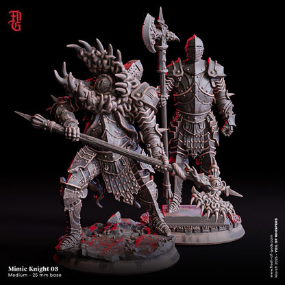 Knight of Deception | Animated Mimic Suit of Armor Miniature | 32mm Scale - Plague Miniatures