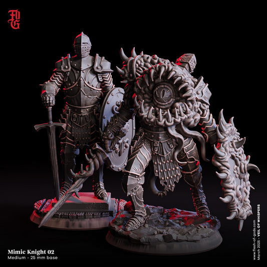 Knight of Deception | Animated Mimic Suit of Armor Miniature | 32mm Scale - Plague Miniatures