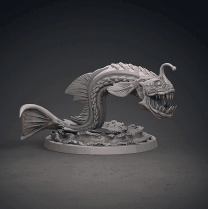 Kuo-Toa Miniature | Aquatic Miniature for Tabletop Games | 32mm Scale - Plague Miniatures