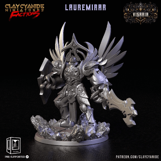 Lauremirar Viseria's Noble Warrior Boss Miniature | 32mm Scale - Plague Miniatures shop for DnD Miniatures