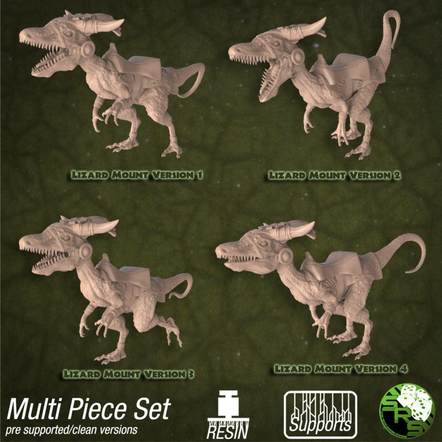 Lizard Mount - 25mm base | 32mm scale | Tabletop gaming DnD Miniature Dungeons and Dragons,dnd monster manual - Plague Miniatures