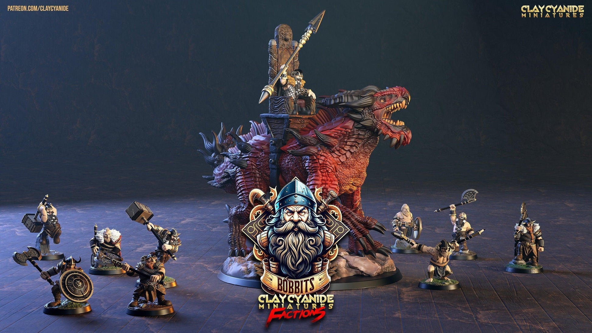 Lotso DnD Miniature: Valiant Dwarf Warrior from The Bobbits Guild 32mm Scale - Plague Miniatures shop for DnD Miniatures
