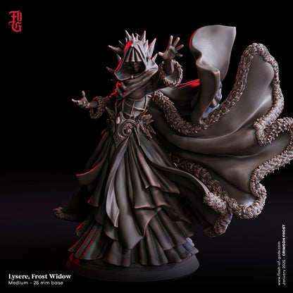 Lysere Frost Widow Miniature | DnD Undead Monstrosity Figure | 32mm Scale or 75mm Scale - Plague Miniatures