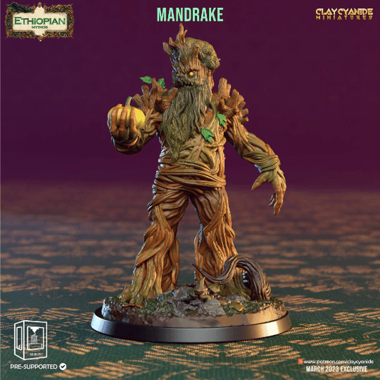 Mandrake Monster Miniature | Creature for Tabletop Adventures | 32mm Scale - Plague Miniatures