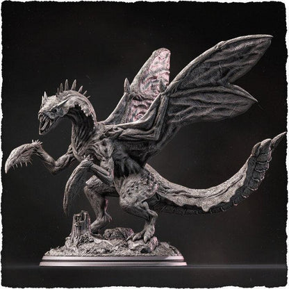 Mantis Dragon Miniature | Massive Aberration Creature for Fantasy Tabletop Gaming - Plague Miniatures