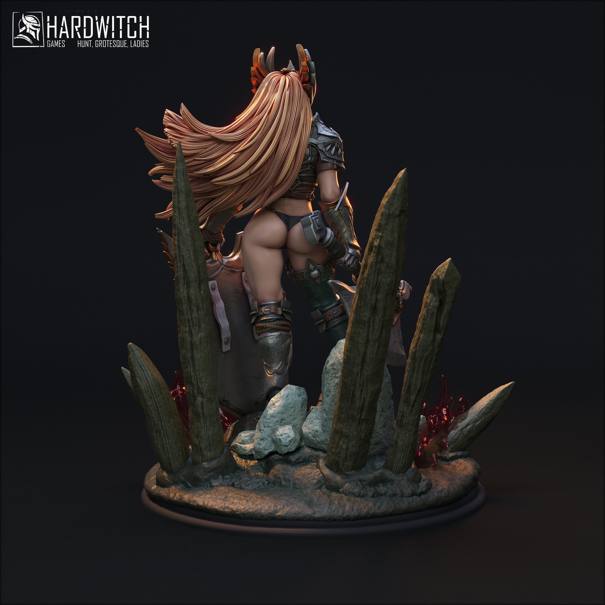 Markin Armtord, The Betrayed Queen NSFW Nude Option | Vengeful Noble Warrior Miniature | 32mm Scale or 75mm Scale - Plague Miniatures
