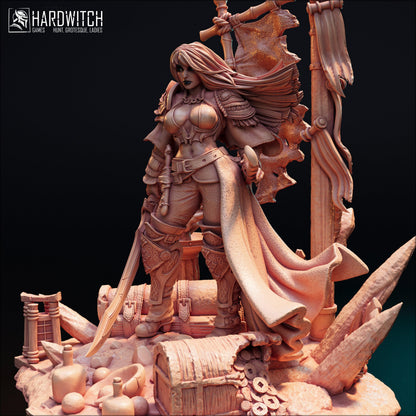 Markin Armtord, The Betrayed Queen NSFW Nude Option | Vengeful Noble Warrior Miniature | 32mm Scale or 75mm Scale - Plague Miniatures