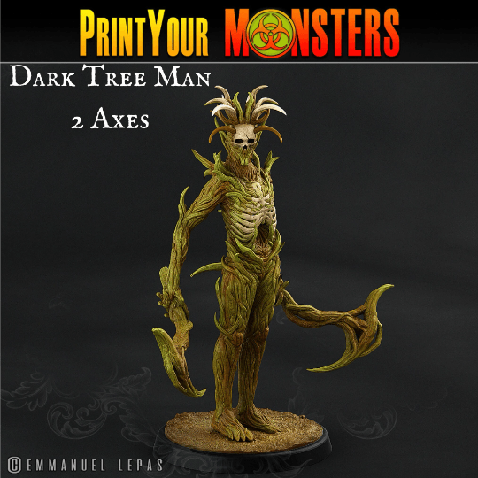 Masked Dark Tree Man Figurine | Shadowed Veil Miniature - Plague Miniatures