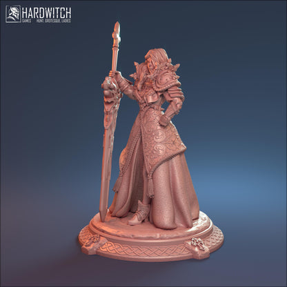 Matilda, Battle Nun Miniature | Divine Warrior Miniature | 32mm or 75mm - Plague Miniatures
