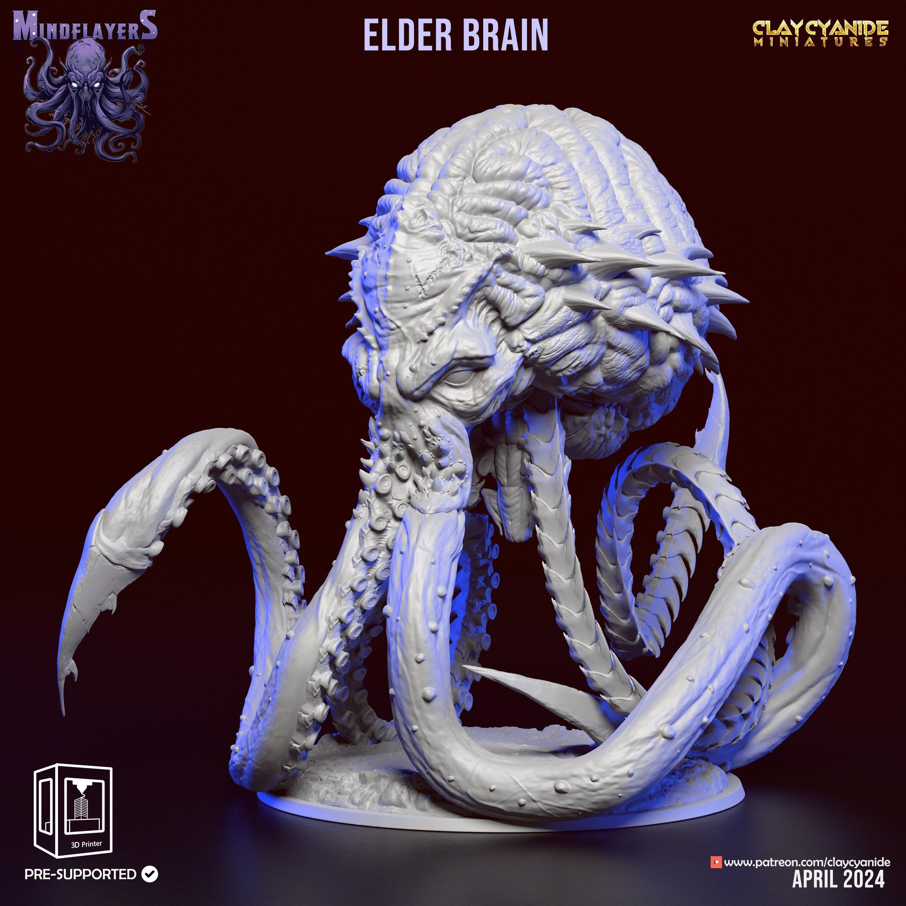 Dnd Brain Mind Flayer Elder Brain Miniature: Cosmic Horror for DnD | 32mm Scale ...