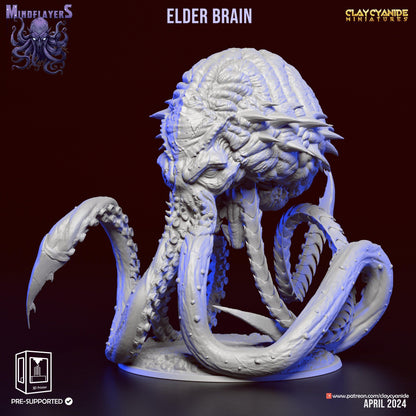 Mind Flayer Elder Brain Miniature: Cosmic Horror for DnD | 32mm Scale - Plague Miniatures