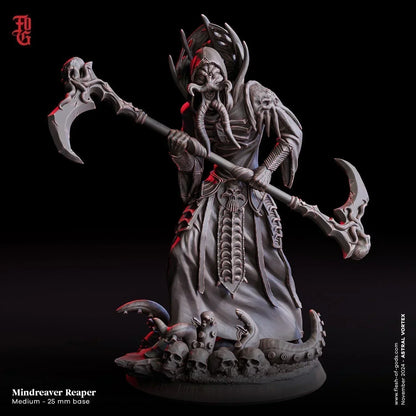 Mindreaver Reaper Miniature | Cthulhu Mythos Monster Flayer | 32mm Scale - Plague Miniatures