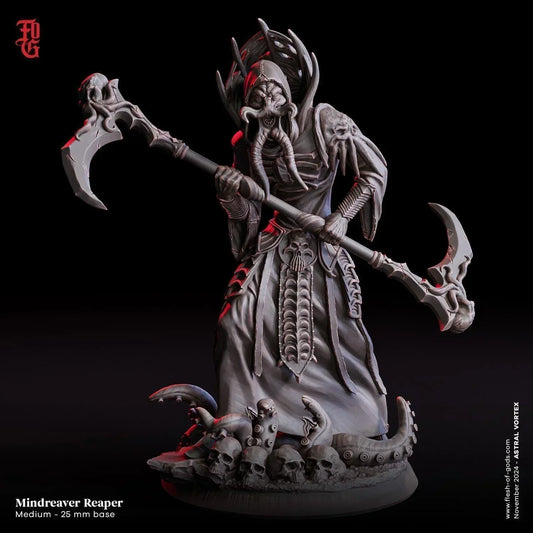 Mindreaver Reaper Miniature | Cthulhu Mythos Monster Flayer | 32mm Scale - Plague Miniatures